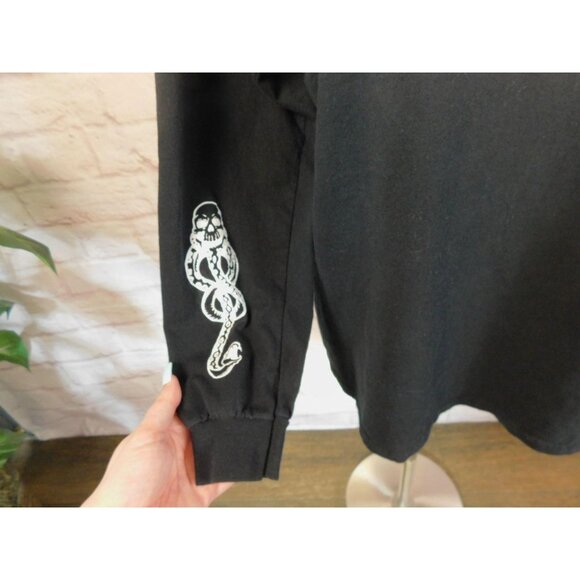 Harry Potter Borgin & Burkes Shirt Mens Medium Black Death Eater Graphic Tee - Picture 6 of 11